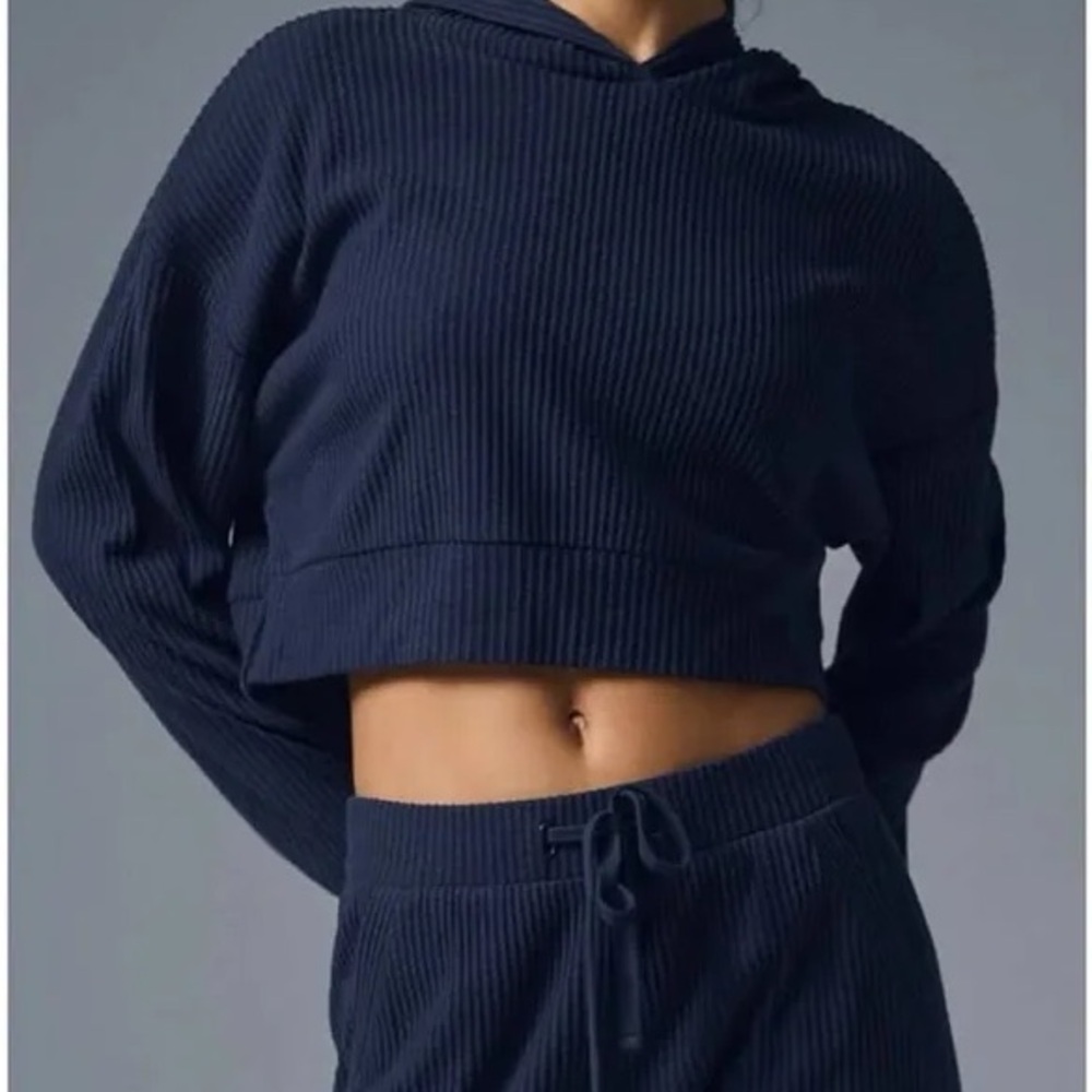 Alo Yoga Muse Navy Sweat Set